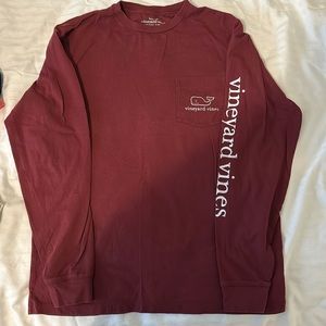 Men’s Vineyard vine Long sleeve vintage whale pocket tee Size Small